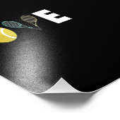 Tennis Love Racket Ball Foto Afdruk (Hoek)