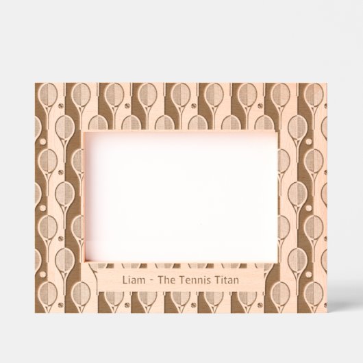  Tennis Love Racket & Roll Gegraveerde Lijstjes (Voorkant)
