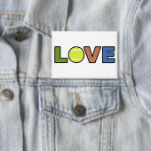 Tennis Love Rectangular Button (Insitu)