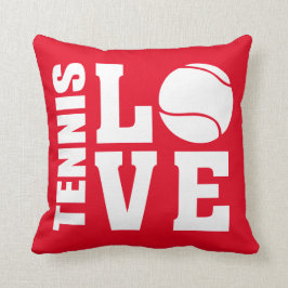 Tennis Love Red Kussen