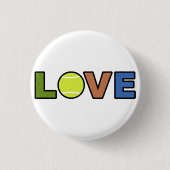 Tennis Love Round Button (Voorkant)