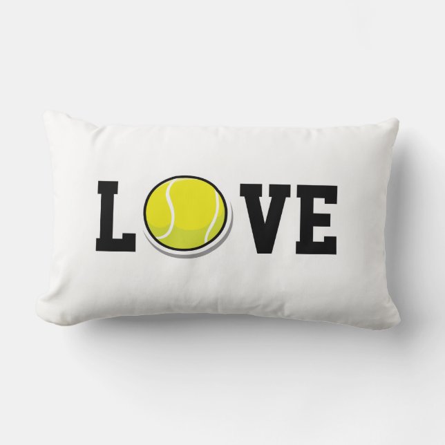 Tennis LOVE Sportballen Fun Kussen (Voorkant)