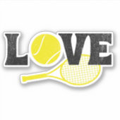 Tennis Love Sticker (Voorkant)