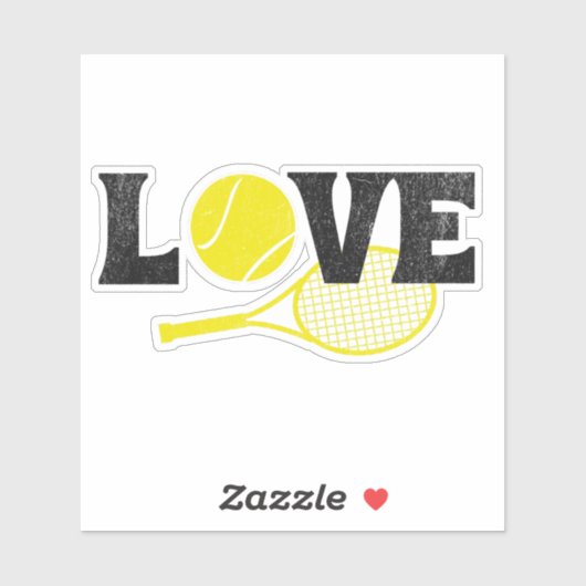 Tennis Love Sticker (Vel)