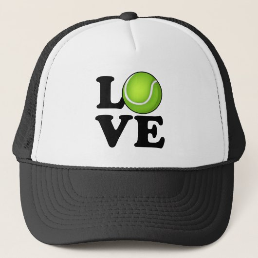 Tennis Love Tennis Fan Trucker Pet (Voorkant)