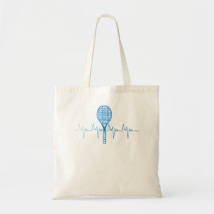 Tennis Love Tennis Heartbeat Tennis Tote Bag