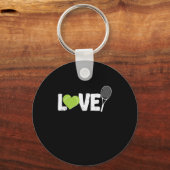 Tennis "Love" Tennisschläger Sleutelhanger (Voorkant)