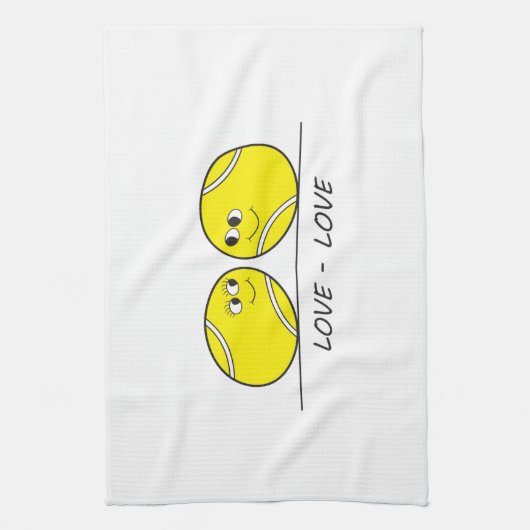 Tennis Love Theedoek (Verticaal)