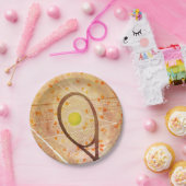 Tennis Love voor vrouwen Papieren Bordje (Feest)