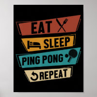 Tennis Lover Eat Sleep Ping Pong Herhalen