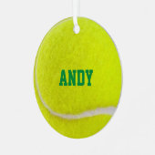 Tennis Lover - Gepersonaliseerd Ornament (Voorkant links)