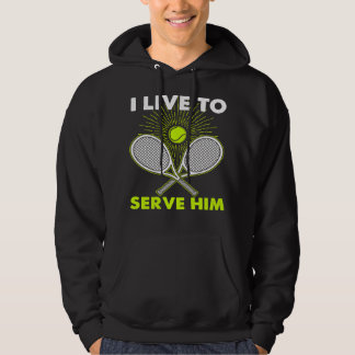 Tennis Lover Player die ik speel en ik weet dingen Hoodie