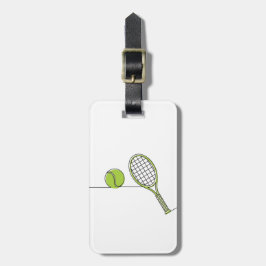 Tennis Lover | tennisgeschenk Bagagelabel