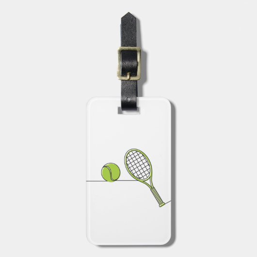Tennis Lover | tennisgeschenk Bagagelabel (Voorkant verticaal)