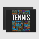 Tennis Lover Words T Shirt Gift for Players and Co (Voorkant / Achterkant)
