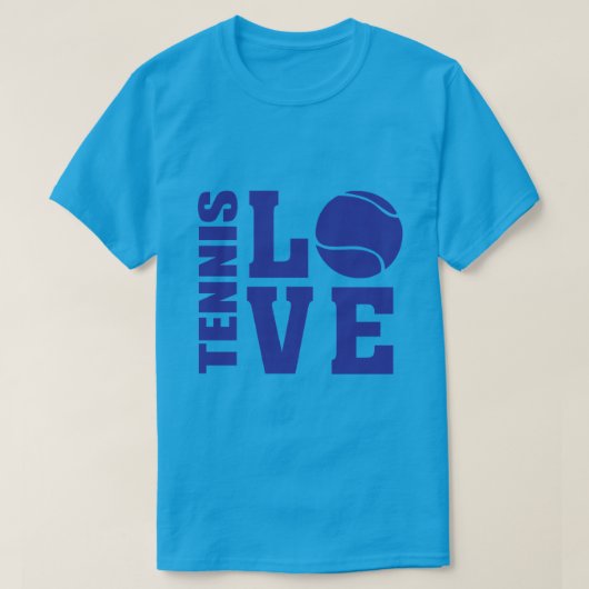 Tennis Lovers, Tennis LOVE, Tennis t-shirt (Design voorkant)
