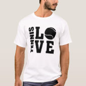 Tennis Lovers, Tennis LOVE, Tennis t-shirt (Voorkant)
