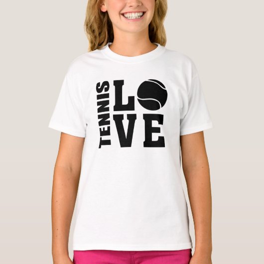 Tennis Lovers, Tennis LOVE, Tennis t-shirt (Voorkant)