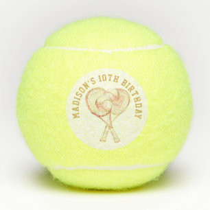 Tennis Luxe Meisje Verjaardag Foto Tennisballen