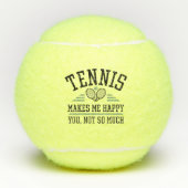 Tennis maakt me blij dat je niet zo veel tennisballen (Voorkant)