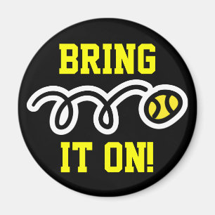 Tennis magneten met aangepaste tekst brengen het a