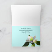 Tennis Magnolia Happy Birthday Kaart (Binnen)