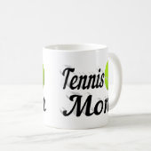 Tennis mam halve tekst koffie Mok (Voorkant rechts)