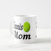 Tennis mam halve tekst koffie Mok (Voorkant links)