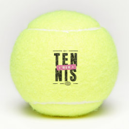 Tennis mam Modern Typografie Moederdag Theme Tennisballen