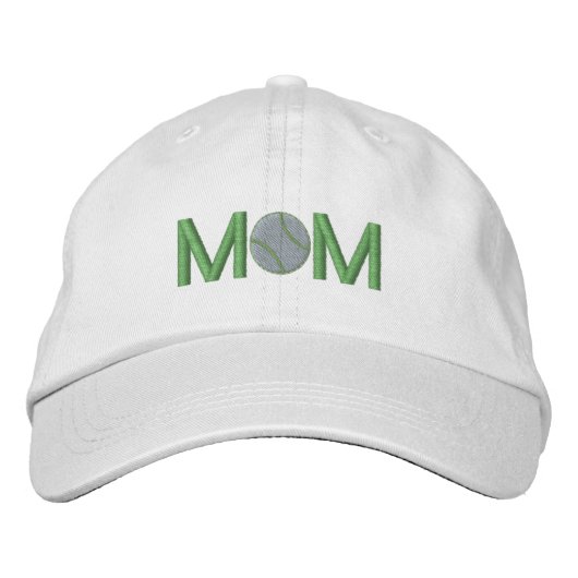 Tennis mama geborduurd Pet (Voorkant)