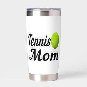 Tennis mama geïsoleerde drinkbeker