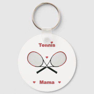Tennis Mama Hearts Sleutelhanger