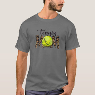 Tennis mama Leopard Funny Tennis mama Moederdag T-shirt