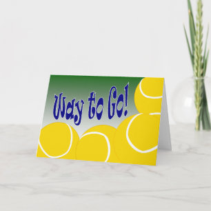 Tennis - Manier te gaan! Congrats! Geweldige! Kaart