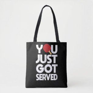 Tennis Mannen Boterfly Ping Pong Tote Bag