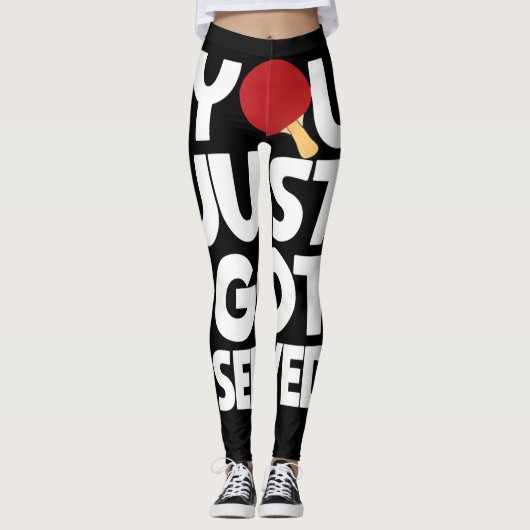 Tennis Mannen Butterfly Ping Pong Leggings (Voorkant)