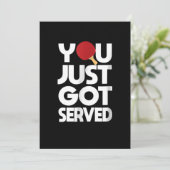 Tennis Mannen Butterfly Ping Pong Save The Date (Staand voorkant)