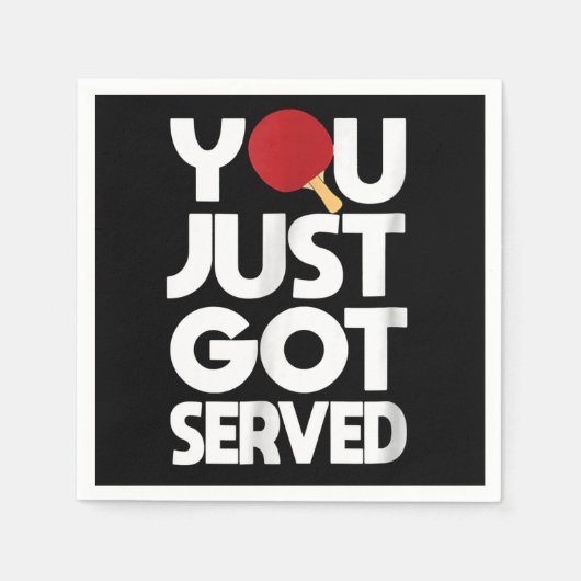 Tennis Mannen Butterfly Ping Pong Servet (Voorkant)