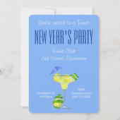 Tennis Margarita Nieuwjaar Kaart (Achterkant)