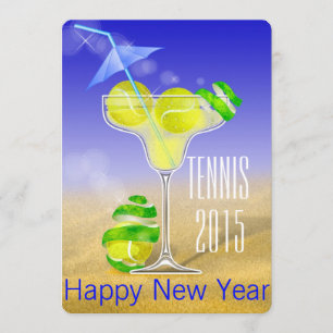 Tennis Margarita Nieuwjaar Kaart