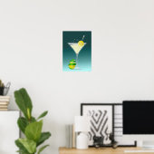 Tennis Martini, tennis Poster (Thuiskantoor)
