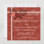 Tennis Match de Vergelijkende Uitnodiging van de P (Voorkant)