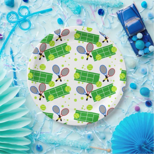 Tennis Match Papieren Bordje (Feest)