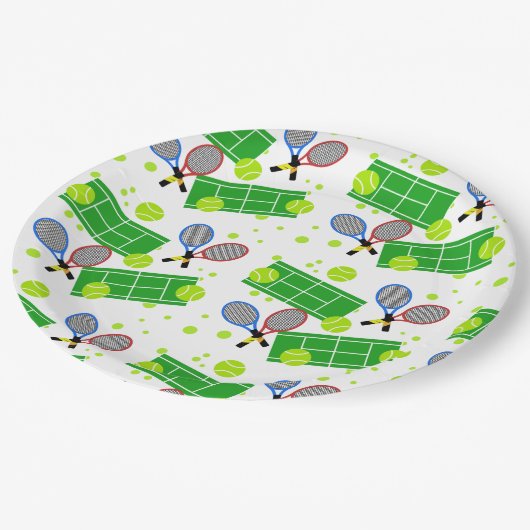 Tennis Match Papieren Bordje (Gekanteld)
