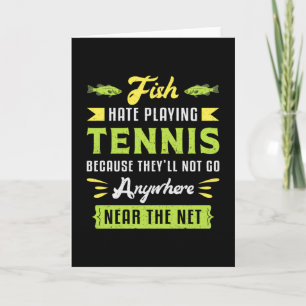 Tennis Match Player Racket Court Sports Funny Gift Kaart