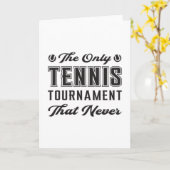 Tennis Match Racket Player Court Funny Gift Idee Kaart (Gele Bloem)