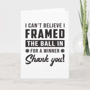 Tennis Match Racket Player Court Funny Gift Idee Kaart