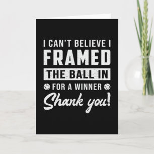 Tennis Match Racket Player Court Sports Funny Gift Kaart