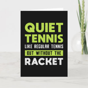 Tennis Match Racket Player Court Sports Funny Gift Kaart