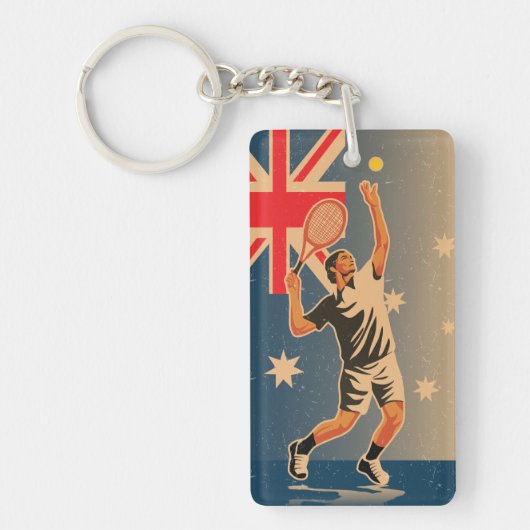 Tennis match sleutelhanger (Voorkant)